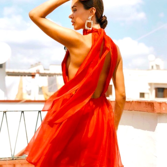 LAST 1️⃣-NWT Zara Mini Organza Dress - Picture 3 of 15